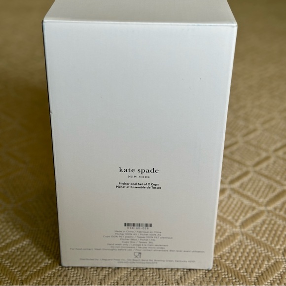 🍋 Kate Spade NY - Acrylic Lemon Pitcher & Set of 2 Cups 🍋 - Picture 11 of 12